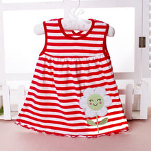 Charger l&#39;image dans la galerie, 2018 Summer Baby Dress New Girls Fashion Infantile Dresses Cotton Children&#39;s Clothes Flower Style Kids Clothing Princess Dress
