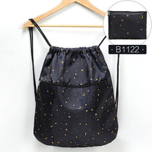 Load image into Gallery viewer, Foldable Waterproof String Backpack for Gym Workout Outdoor Running Travel Cartoon School Eco Friendly Shopping Bag with Zipper

