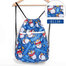 Load image into Gallery viewer, Foldable Waterproof String Backpack for Gym Workout Outdoor Running Travel Cartoon School Eco Friendly Shopping Bag with Zipper
