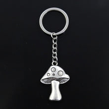 Load image into Gallery viewer, Fashion Keychain 40x29mm Mushroom Bronze Silver Color Pendants DIY Men Jewelry Car Key Chain Ring Holder Souvenir For Gift
