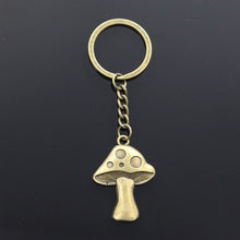 Load image into Gallery viewer, Fashion Keychain 40x29mm Mushroom Bronze Silver Color Pendants DIY Men Jewelry Car Key Chain Ring Holder Souvenir For Gift
