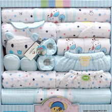 Load image into Gallery viewer, 18 piece Newborn Baby Girl Boy Clothing Set 100% Cotton Infant Boy Clothing Suit Baby Girl Clothes Outfits Pants Hat Bib Gloves
