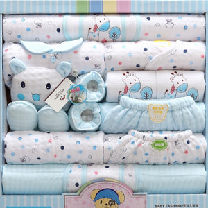 18 piece Newborn Baby Girl Boy Clothing Set 100% Cotton Infant Boy Clothing Suit Baby Girl Clothes Outfits Pants Hat Bib Gloves