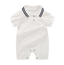 Load image into Gallery viewer, New Born Baby Clothing Summer Gentleman Rompers 0-12M Baby Boys Cotton Jumpsuit Baby Body Clothes Newborn Unisex Thin Costumes
