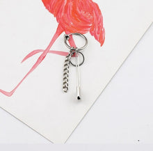 Load image into Gallery viewer, Jisensp Korean Fashion Style Punk Bangtnn Boys Earrings for Men Asymmetric Pop Jewelry V DNA Earrings Friendship Party Gift
