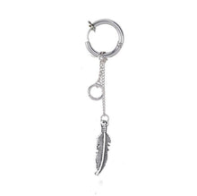 Load image into Gallery viewer, Jisensp Korean Fashion Style Punk Bangtnn Boys Earrings for Men Asymmetric Pop Jewelry V DNA Earrings Friendship Party Gift

