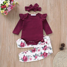 Load image into Gallery viewer, Humor Bear Baby Girl Clothes Set Toddler Cotton Suit Kids Girl Outfits Spring Tracksuit Infant Clothing Set
