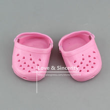 Load image into Gallery viewer, New Sandal Plastic Shoes For 43cm Baby Dolls 17 inch Born Dolls Shoes
