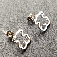 Load image into Gallery viewer, Hot Style Stainless Steel Memorial  Mama Love Earring Memorial Cute Animal 10*12mm
