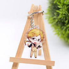 Load image into Gallery viewer, 2019 Bungo Stray Dogs Keychain Double Sided Key Chain Acrylic Pendant Anime Accessories Cartoon Key Ring
