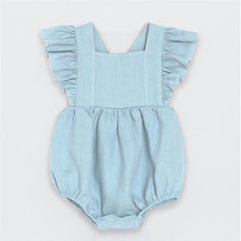 Load image into Gallery viewer, Newborn Baby Girls Rompers Ruffle Linen Cotton Baby Girl Clothes Spring Summer Backcross Jumpsuits Outfits Sunsuit Baby Clothing
