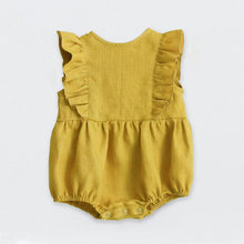 Load image into Gallery viewer, Newborn Baby Girls Rompers Ruffle Linen Cotton Baby Girl Clothes Spring Summer Backcross Jumpsuits Outfits Sunsuit Baby Clothing
