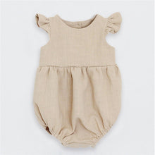 Load image into Gallery viewer, Newborn Baby Girls Rompers Ruffle Linen Cotton Baby Girl Clothes Spring Summer Backcross Jumpsuits Outfits Sunsuit Baby Clothing
