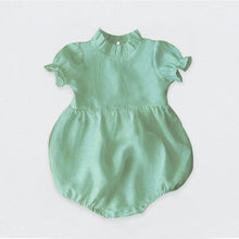 Load image into Gallery viewer, Newborn Baby Girls Rompers Ruffle Linen Cotton Baby Girl Clothes Spring Summer Backcross Jumpsuits Outfits Sunsuit Baby Clothing
