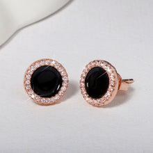 Load image into Gallery viewer, Cute Korean Earrings Heart Bling Zircon Stone Rose Gold Stud Earrings for Women Fashion Jewelry 2019 New Gift
