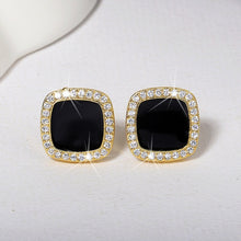 Load image into Gallery viewer, Cute Korean Earrings Heart Bling Zircon Stone Rose Gold Stud Earrings for Women Fashion Jewelry 2019 New Gift
