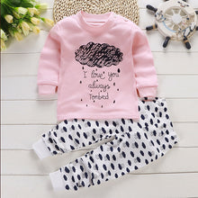 Load image into Gallery viewer, 2pcs Autumn Winter Baby Girls Boys Clothes Cartoon Long-Sleeve T-Shirt + Pant Suit Girls Clothing Set Children Clothing
