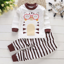 Load image into Gallery viewer, 2pcs Autumn Winter Baby Girls Boys Clothes Cartoon Long-Sleeve T-Shirt + Pant Suit Girls Clothing Set Children Clothing
