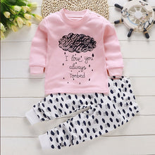 Load image into Gallery viewer, 2pcs Autumn Winter Baby Girls Boys Clothes Cartoon Long-Sleeve T-Shirt + Pant Suit Girls Clothing Set Children Clothing

