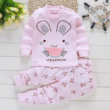 Load image into Gallery viewer, 2pcs Autumn Winter Baby Girls Boys Clothes Cartoon Long-Sleeve T-Shirt + Pant Suit Girls Clothing Set Children Clothing
