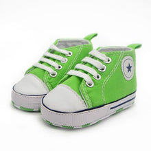 Load image into Gallery viewer, New Canvas Classic Sports Sneakers Newborn Baby Boys Girls First Walkers Shoes Infant Toddler Soft Sole Anti-slip Baby Shoes

