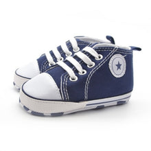 Load image into Gallery viewer, New Canvas Classic Sports Sneakers Newborn Baby Boys Girls First Walkers Shoes Infant Toddler Soft Sole Anti-slip Baby Shoes
