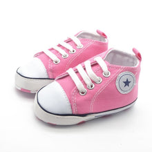 Load image into Gallery viewer, New Canvas Classic Sports Sneakers Newborn Baby Boys Girls First Walkers Shoes Infant Toddler Soft Sole Anti-slip Baby Shoes
