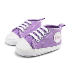 Load image into Gallery viewer, New Canvas Classic Sports Sneakers Newborn Baby Boys Girls First Walkers Shoes Infant Toddler Soft Sole Anti-slip Baby Shoes
