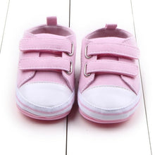 Load image into Gallery viewer, New Canvas Classic Sports Sneakers Newborn Baby Boys Girls First Walkers Shoes Infant Toddler Soft Sole Anti-slip Baby Shoes
