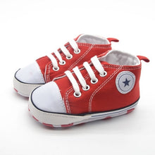 Load image into Gallery viewer, New Canvas Classic Sports Sneakers Newborn Baby Boys Girls First Walkers Shoes Infant Toddler Soft Sole Anti-slip Baby Shoes
