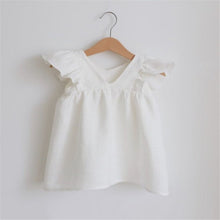 Load image into Gallery viewer, Linen Baby Dresses Summer Girls Clothes Princess Dress 1st Birthday Party Dress For Girl Cute Infant toddler Girls Clothing
