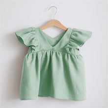 Load image into Gallery viewer, Linen Baby Dresses Summer Girls Clothes Princess Dress 1st Birthday Party Dress For Girl Cute Infant toddler Girls Clothing
