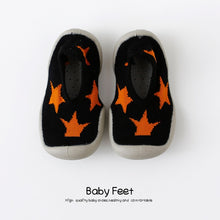 Load image into Gallery viewer, baby cartoon anti-skid floor socks,spring and summer leopard print children's rubber sole shoes,  baby toddlers'shoes and socks
