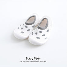 Load image into Gallery viewer, baby cartoon anti-skid floor socks,spring and summer leopard print children's rubber sole shoes,  baby toddlers'shoes and socks
