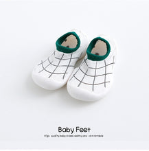 Load image into Gallery viewer, baby cartoon anti-skid floor socks,spring and summer leopard print children's rubber sole shoes,  baby toddlers'shoes and socks
