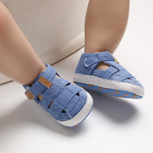 Load image into Gallery viewer, Kids Newborn Baby Boys Fashion Summer Soft Crib Shoes First Walker Anti Slip Sandals Shoe
