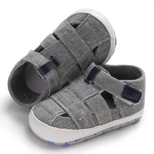 Load image into Gallery viewer, Kids Newborn Baby Boys Fashion Summer Soft Crib Shoes First Walker Anti Slip Sandals Shoe
