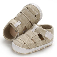Load image into Gallery viewer, Kids Newborn Baby Boys Fashion Summer Soft Crib Shoes First Walker Anti Slip Sandals Shoe
