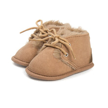 Load image into Gallery viewer, Brand New Toddler Infant Newborn Baby Boy Girl Winter Fur Snow Boots Warm Shoes Booties Casual Leopard Little Kids Strappy Shoes
