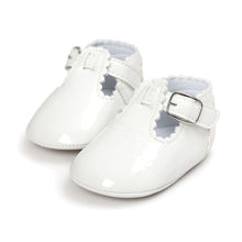 Load image into Gallery viewer, 12 Color Fashion Baby Girls Baby Shoes Cute Newborn First Walker Shoes Infant Letter Princess Soft Sole Bottom Anti-slip Shoes
