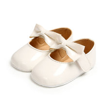 Load image into Gallery viewer, 12 Color Fashion Baby Girls Baby Shoes Cute Newborn First Walker Shoes Infant Letter Princess Soft Sole Bottom Anti-slip Shoes
