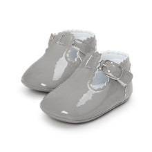 Load image into Gallery viewer, 12 Color Fashion Baby Girls Baby Shoes Cute Newborn First Walker Shoes Infant Letter Princess Soft Sole Bottom Anti-slip Shoes
