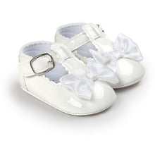 Load image into Gallery viewer, 12 Color Fashion Baby Girls Baby Shoes Cute Newborn First Walker Shoes Infant Letter Princess Soft Sole Bottom Anti-slip Shoes
