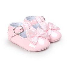 Load image into Gallery viewer, 12 Color Fashion Baby Girls Baby Shoes Cute Newborn First Walker Shoes Infant Letter Princess Soft Sole Bottom Anti-slip Shoes
