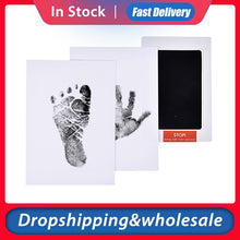 Load image into Gallery viewer, Baby Footprints Handprint Ink Pads Pet Paw Prints Souvenir Safe Non-toxic Ink Pads Kits for Baby Pet wholesale Dropshipping
