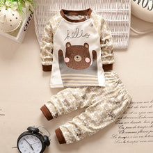 Load image into Gallery viewer, Autumn Winter 2020 Baby Boy Girls Clothes Cotton Girl Clothing Sets Cartoon Long-sleeved T-shirt+Pants Infant Clothes 2pcs Suit
