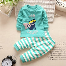 Load image into Gallery viewer, Autumn Winter 2020 Baby Boy Girls Clothes Cotton Girl Clothing Sets Cartoon Long-sleeved T-shirt+Pants Infant Clothes 2pcs Suit

