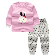Load image into Gallery viewer, Autumn Winter 2020 Baby Boy Girls Clothes Cotton Girl Clothing Sets Cartoon Long-sleeved T-shirt+Pants Infant Clothes 2pcs Suit
