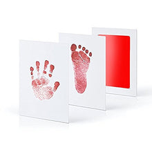 Load image into Gallery viewer, Baby footprint Non-Toxic Photo frame DIY Handprint Footprint Imprint Kit Baby Souvenirs Casting Clay Print Newborn Ink Pad Toys
