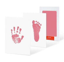 Load image into Gallery viewer, Baby footprint Non-Toxic Photo frame DIY Handprint Footprint Imprint Kit Baby Souvenirs Casting Clay Print Newborn Ink Pad Toys
